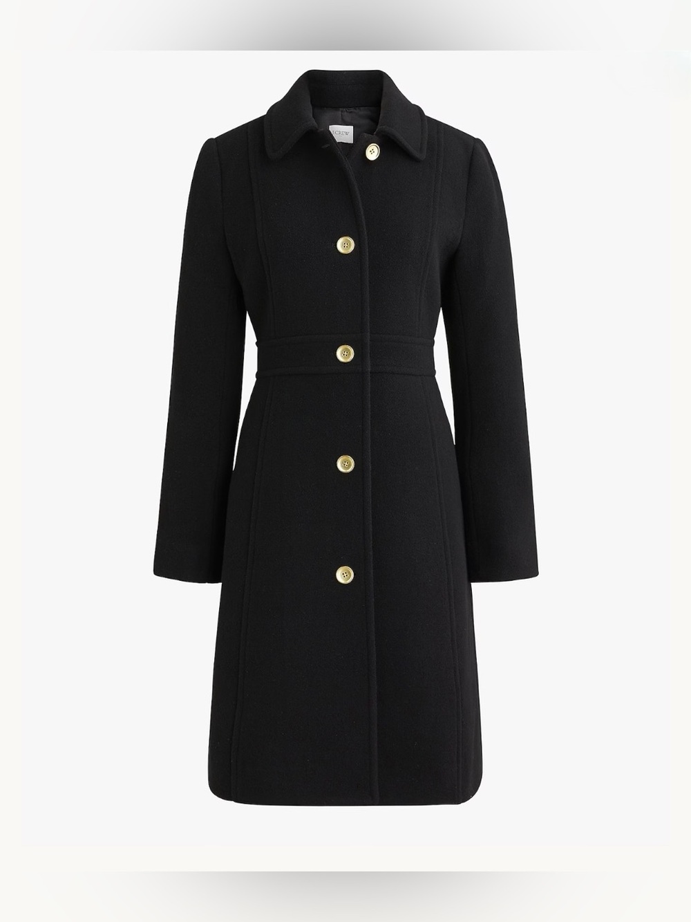J.Crew Factory.Women’s Wool-blend lady day coat.Black.14.NWT.
